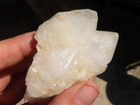 Natural Cathedral Window Quartz Crystals x 12 From Madagascar