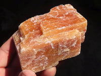 Natural New Sunset Orange Calcite Specimens  x 12 From Spitzkop, Namibia