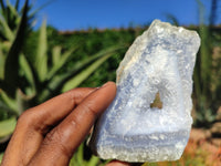 Polished One Side Polished Blue Lace Agate Specimens  x 6 From Nsanje, Malawi - Toprock Gemstones and Minerals 