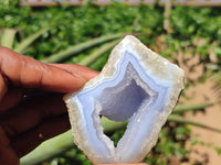 Polished One Side Polished Blue Lace Agate Specimens  x 6 From Nsanje, Malawi - Toprock Gemstones and Minerals 