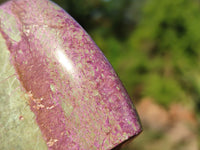 Polished Stichtite & Serpentine Free Forms With Silky Purple Threads  x 3 From Barberton, South Africa - Toprock Gemstones and Minerals 