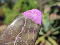 Polished Stichtite & Serpentine Free Forms With Silky Purple Threads  x 3 From Barberton, South Africa - Toprock Gemstones and Minerals 