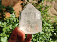 Polished Large Clear Quartz Points With Rainbow Veils In Some  x 6 From Madagascar - Toprock Gemstones and Minerals 