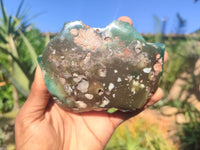 Polished Mtorolite / Emerald Chrysoprase Plates  x 4 From Zimbabwe - Toprock Gemstones and Minerals 