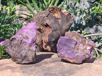 Natural Large Metallic Purpurite Specimens  x 2 From Erongo, Namibia - Toprock Gemstones and Minerals 