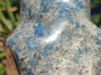 Polished Large Blue Spotted Spinel Quartz Flame Sculpture  x 1 From Madagascar - Toprock Gemstones and Minerals 