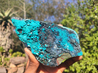 Natural Blue Silica Chrysocolla Specimens  x 2 From Congo - Toprock Gemstones and Minerals 