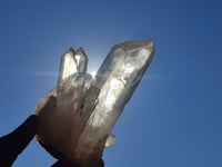 Natural Clear Quartz Crystals & Clusters  x 6 From Madagascar - Toprock Gemstones and Minerals 