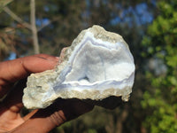 Natural Blue Lace Agate Geode Specimens  x 12 From Nsanje, Malawi - Toprock Gemstones and Minerals 