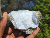 Natural Blue Lace Agate Geode Specimens  x 12 From Nsanje, Malawi - Toprock Gemstones and Minerals 