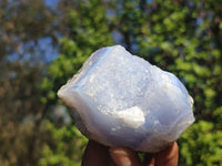 Natural Blue Lace Agate Geode Specimens  x 12 From Nsanje, Malawi - Toprock Gemstones and Minerals 