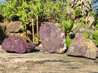 Natural Rough Metallic Purpurite Specimens  x 3 From Erongo, Namibia - Toprock Gemstones and Minerals 