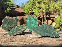 Natural Crystalline Micro Botryoidal Malachite Specimens x 4 From Congo - Toprock Gemstones and Minerals 