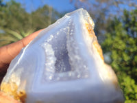 Polished One Side Polished Blue Lace Agate Specimens  x 3 From Nsanje, Malawi - Toprock Gemstones and Minerals 