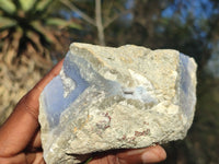 Polished One Side Polished Blue Lace Agate Specimens  x 3 From Nsanje, Malawi - Toprock Gemstones and Minerals 