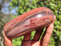 Polished Polychrome / Picasso Jasper Standing Free Forms  x 2 From Madagascar - Toprock Gemstones and Minerals 