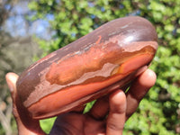 Polished Polychrome / Picasso Jasper Standing Free Forms  x 2 From Madagascar - Toprock Gemstones and Minerals 