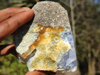 Polished One Side Polished Blue Lace Agate Specimens  x 6 From Nsanje, Malawi - Toprock Gemstones and Minerals 