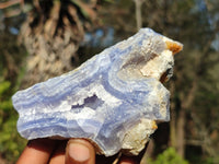 Polished One Side Polished Blue Lace Agate Specimens  x 6 From Nsanje, Malawi - Toprock Gemstones and Minerals 