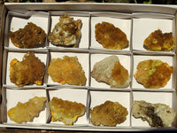 Natural Golden Limonite / Lemonite Quartz Clusters  x 12 From Zambia - Toprock Gemstones and Minerals 