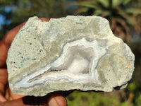 Polished One Side Polished Blue Lace Agate Specimens  x 6 From Nsanje, Malawi - Toprock Gemstones and Minerals 