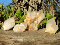 Natural Intact White Quartz Clusters  x 4 From Madagascar - Toprock Gemstones and Minerals 