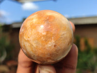 Polished Flashy Peach Moonstone Spheres  x 6 From Madagascar - Toprock Gemstones and Minerals 