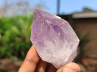 Natural Single Jacaranda Amethyst Crystals  x 12 From Zambia - Toprock Gemstones and Minerals 