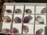 Natural Single Jacaranda Amethyst Crystals  x 12 From Zambia - Toprock Gemstones and Minerals 