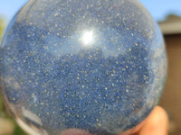 Polished Blue Lazulite Spheres  x 2 From Madagascar - Toprock Gemstones and Minerals 