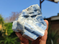 Natural Sky Blue Calcite Specimens With Hematite Spots  x 6 From Spitzkop, Namibia - Toprock Gemstones and Minerals 