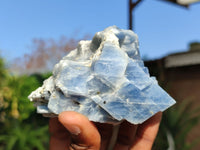 Natural Sky Blue Calcite Specimens With Hematite Spots  x 6 From Spitzkop, Namibia - Toprock Gemstones and Minerals 