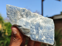 Natural Sky Blue Calcite Specimens With Hematite Spots  x 6 From Spitzkop, Namibia - Toprock Gemstones and Minerals 