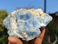 Natural Sky Blue Calcite Specimens With Hematite Spots  x 6 From Spitzkop, Namibia - Toprock Gemstones and Minerals 