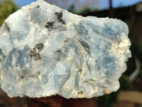 Natural Sky Blue Calcite Specimens With Hematite Spots  x 6 From Spitzkop, Namibia - Toprock Gemstones and Minerals 