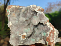 Natural Drusy Quartz Coated Chrysocolla In Dolomite  x 1 From Likasi, Congo - Toprock Gemstones and Minerals 