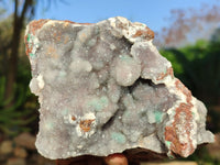 Natural Drusy Quartz Coated Chrysocolla In Dolomite  x 1 From Likasi, Congo - Toprock Gemstones and Minerals 