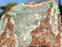 Natural Drusy Quartz Coated Chrysocolla In Dolomite  x 1 From Likasi, Congo - Toprock Gemstones and Minerals 