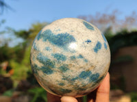 Polished Blue Spinel Quartz Spheres  x 3 From Madagascar - Toprock Gemstones and Minerals 