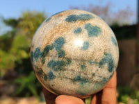 Polished Blue Spinel Quartz Spheres  x 3 From Madagascar - Toprock Gemstones and Minerals 