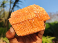 Natural New Sunset Orange Calcite Specimens  x 12 From Spitzkop, Namibia - Toprock Gemstones and Minerals 