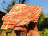 Natural New Sunset Orange Calcite Specimens  x 12 From Spitzkop, Namibia - Toprock Gemstones and Minerals 