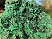 Natural Large Chatoyant Silky Malachite Specimens x 2 From Kasompe, Congo - Toprock Gemstones and Minerals 