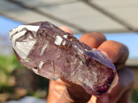 Natural Window Amethyst Quartz Crystals  x 12 From Chiredzi, Zimbabwe - Toprock Gemstones and Minerals 