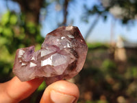 Natural Window Amethyst Quartz Crystals  x 12 From Chiredzi, Zimbabwe - Toprock Gemstones and Minerals 