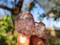 Natural Window Amethyst Quartz Crystals  x 12 From Chiredzi, Zimbabwe - Toprock Gemstones and Minerals 