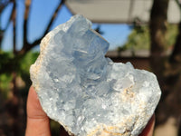 Natural Blue Celestite Crystal Specimens  x 6 From Sakoany, Madagascar - Toprock Gemstones and Minerals 