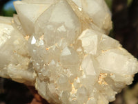 Natural White Phantom Pineapple Candle Quartz Clusters  x 2 From Madagascar - Toprock Gemstones and Minerals 