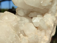 Natural White Phantom Pineapple Candle Quartz Clusters  x 2 From Madagascar - Toprock Gemstones and Minerals 