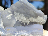 Natural Blue Lace Agate Geode Specimens  x 12 From Nsanje, Malawi - Toprock Gemstones and Minerals 